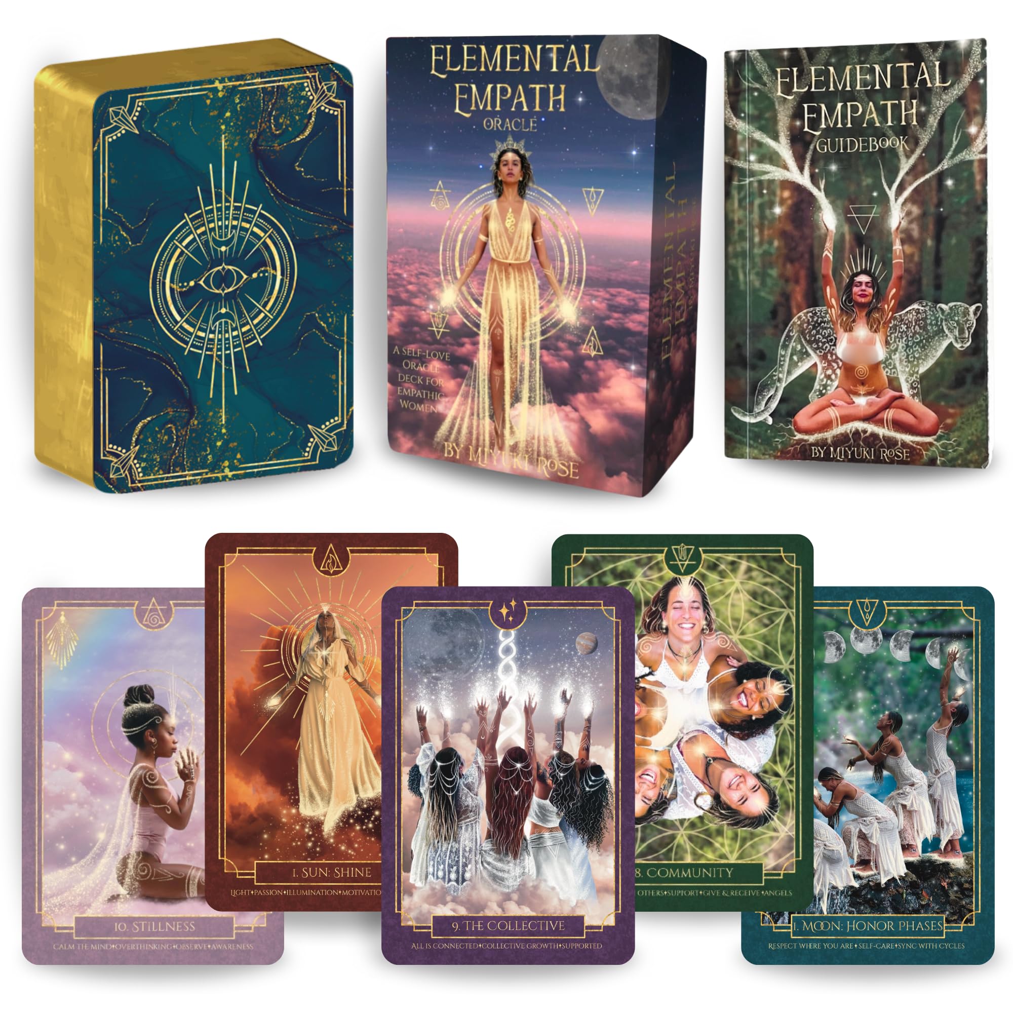 Amazon.com: Earth Moon Magick Elemental Empath Oracle Card Set